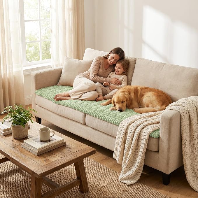Smiry Couch Cover for Dogs, Non Slip Washable Sofa Protector for Pets | Soft - Image 5