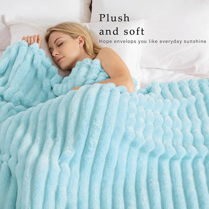 Exclusivo Mezcla Striped Twin Size Fleece Blanket - Image 2