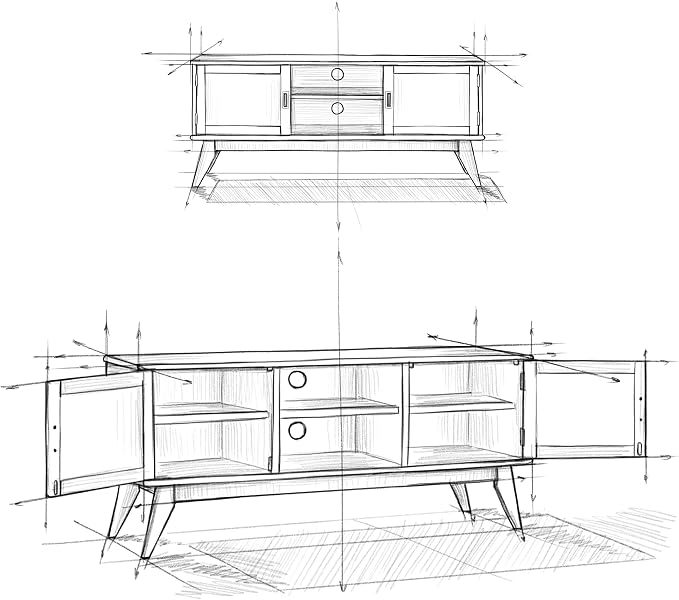 SIMPLIHOME Draper TV Stand - Image 2