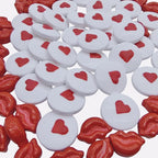 Sprinkles Eyes & Redlips Cake Decorations Topper Edible Themed Sprinkles For Cake Decorations, Baking, Ice Cream, Cookies, Cupcake Topper 3OZ
