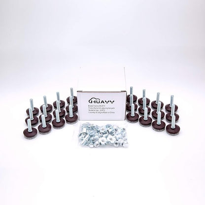 HUAYY 24 Pack Adjustable Furniture Leveling Feet, 1/4-20 Threaded Stem - Image 6