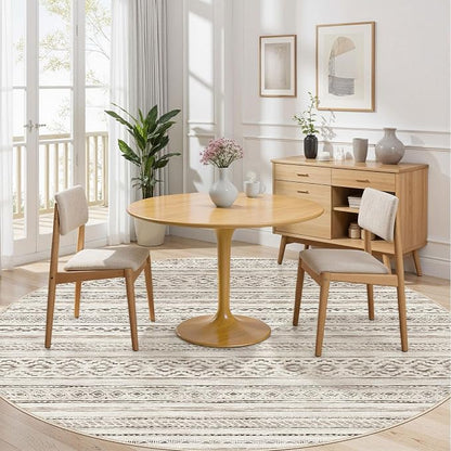 cotiled 8x8 Round Rug 8ft Circle Living Room Boho Area Rugs | Solve Modern - Image 7
