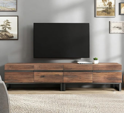 WAMPAT Modern TV Stand for 50-75 Inch TVs, Wood Entertainment Center - Image 3