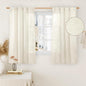 Short Window Linen Curtains for Bedroom 2 Panels, 34 x 54 Inch | Light by LAMIT