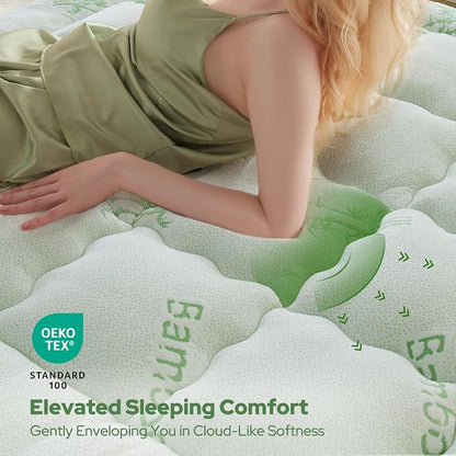 BEDLORE California King Mattress Topper Viscose Derived from Bamboo, Thick - Image 2