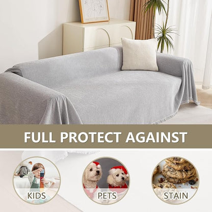 MYSKY HOME Sofa Cover for Dogs Washable for Loveseat, Boho Couch Cover Cover - Image 4