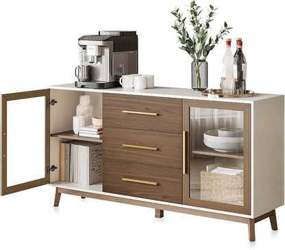 BELLEZE 60‘’ Sideboard Buffet, Console Table - Image 8