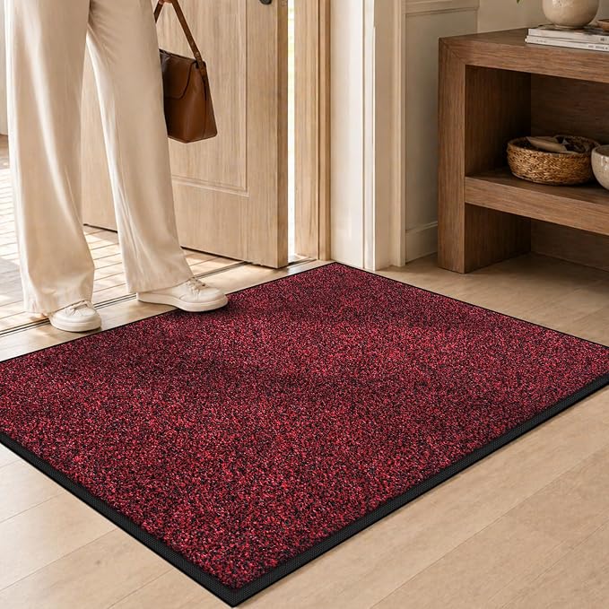 Super Absorbent Front Door Mat, 29.5" x 17", Non-Slip Washable Indoor Doormats - Image 2