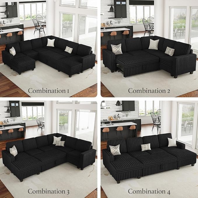 Belffin Modular Sectional Storage Chaise Module - Image 6