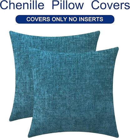 CaliTime Decorative Couch Throw Pillow Covers 26 X 26 Inches Ocean Blue | Pack - Image 6