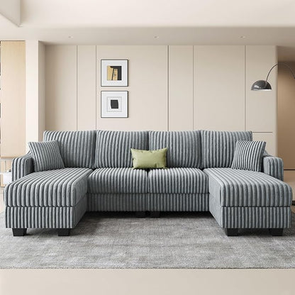 Belffin U Shaped Couch with Reversible Chaises Sectional Couches - Image 3