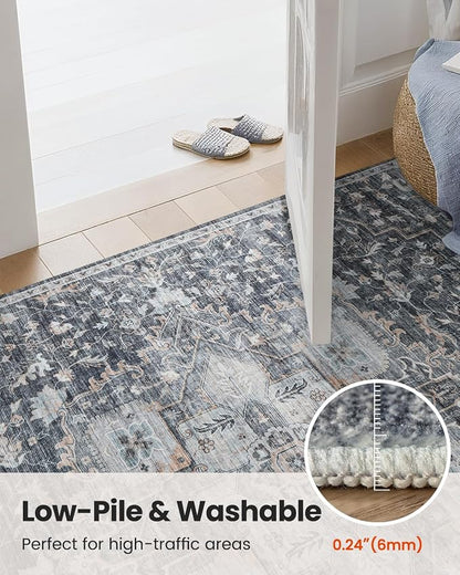 AMADA HOMEFURNISHING 10x14 Washable Area Rug, Low-Profile Large Area Rug - Image 8