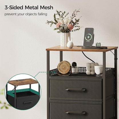 JARHETUN Nightstand Set of 2, Night Stands - Image 5