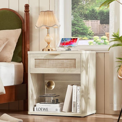 LEYAOYAO Rattan Nightstand - Image 2