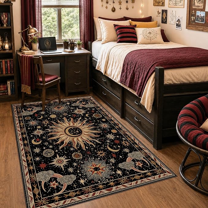 Vacuum-Friendly, 3x5 Washable Area Rug by meejou