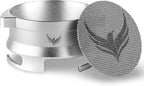 54mm Dosing Funnel Espresso Puck Screen Set KNODOS Grinder Trigger Portafilter Funnel and Filter Compatible with Breville 54mm Portafilters