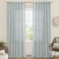 Linen Curtains 108 Inches Long for Living Room, Semi Sheer Panels | Linen by LAMIT