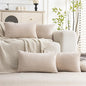 Set of 4 Soft Textured Decorative Throw Pillow Covers 12x20 Inch Cozy Farmhouse by Cozoomy