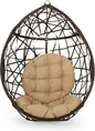 Christopher Knight Home Isaiah Indoor/Outdoor Wicker Tear Drop Hanging Chair by ChristopherKnightHome