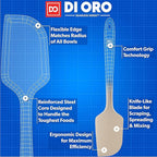 DI ORO Silicone Spatula - 600°F Heat-Resistant Rubber Kitchen Spatula for Baking, Scraping, & Mixing - BPA Free Nonstick Cookware Safe Flexible Utensil for Cooking - Dishwasher Safe (Clay)