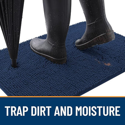 OLANLY Dog Door Mat for Muddy Paws 44x32, Super Absorbent Chenille Mud Mat | - Image 2