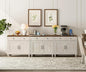 WAMAPT Rustic White Buffet Cabinet by WAMPAT