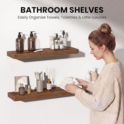 Fun Memories Floating Shelves for Wall, 24 Inch Floating Shelf for Home Decor - Image 5