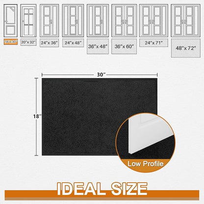 Super Absorbent Front Door Mat, 29.5" x 17", Non-Slip Washable Indoor Doormats - Image 3