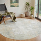 Aelenmu Round Rug 5ft Washable Rug by Aelenmu
