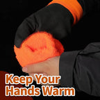 Schwer FreezeGuard Waterproof Work Gloves PM3302, ANSI A2 Cut Resistant Freezer Gloves for Outdoor Cold Weather Keep Hands Warm Below Zero, Waterproof Gloves for Shoveling Snow, Ice Fishing, L