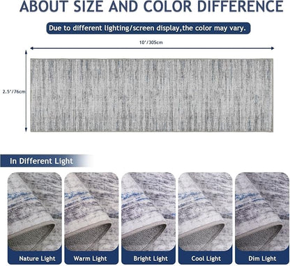 2.5x10 Washable Runner Rugs, 10 ft Runner Rug - Image 2