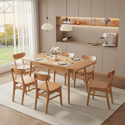 Muwuele Solid Wood Extendable Dining Table - Image 2