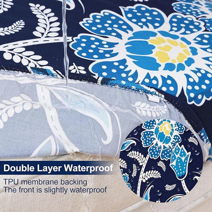Smiry Waterproof Patio Cushion Covers, Stretch Outdoor Furniture Covers | Couch - Image 2