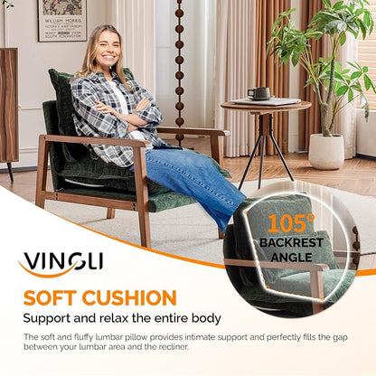 VINGLI Mid-Century Modern Cloud Accent Armchairs set of 2 - Image 6