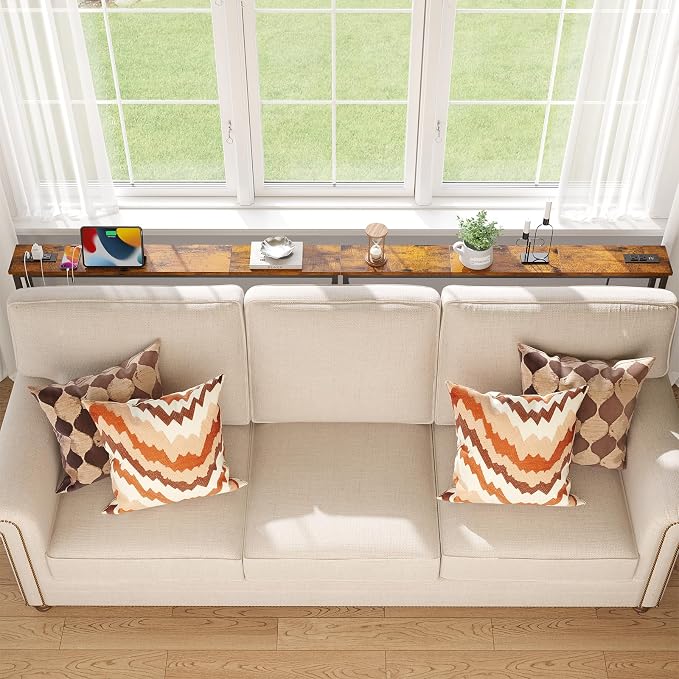 ELYKEN 94.5" Narrow Console Sofa Table - Image 2