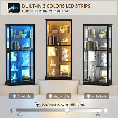 Gurexl Modern Glass Display Cabinet - Image 4