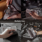 MHW-3BOMBER Espresso Knock Box, 1.2L(15 Cups) Coffee Knock Box with Clean Set and Removable Knock Bar for Espresso Puck, Coffee Ground, Durable Espresso Accessories, CS7091-OS