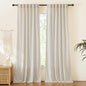 RYB HOME Farmhouse Boho Linen Sheer Curtains 90 inches Long by RYBHOME