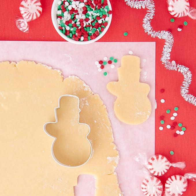 Cookie Cutter Kingdom, Christmas Cookie Cutters, Cookie Cutters Shape, Mold for Cakes Biscuits and Sandwiches (Christmas Snowman)