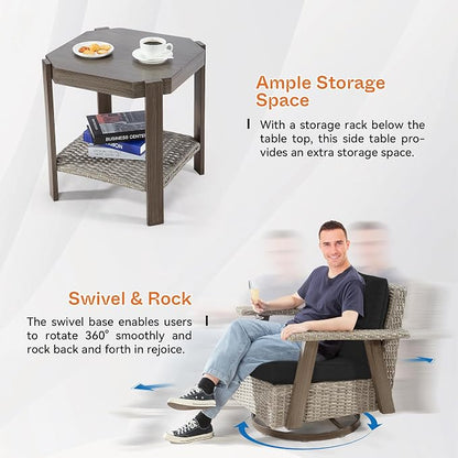 Joyside Patio Chair with Side Table - Image 5