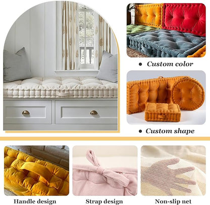 Custom Bench Cushion, Tufted Bench Cushions - Image 2