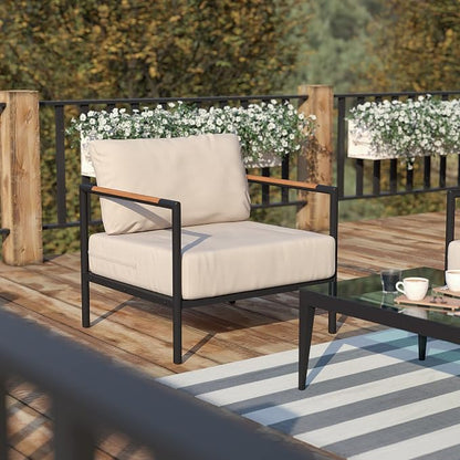 Flash Furniture Lea Indoor/Outdoor Patio Chair - Image 2