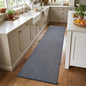 2x6 Grey Blue/White Runner Rug Washable Non-Slip by Unknown