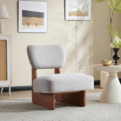 GDFStudio Upholstered Armless Accent Chairs Set of 2 Modern Side Chair - Image 6