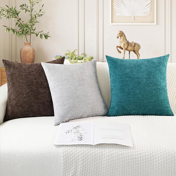 CaliTime Decorative Couch Throw Pillow Covers 18 X 18 Inches Teal | Pack of 2 - Image 5