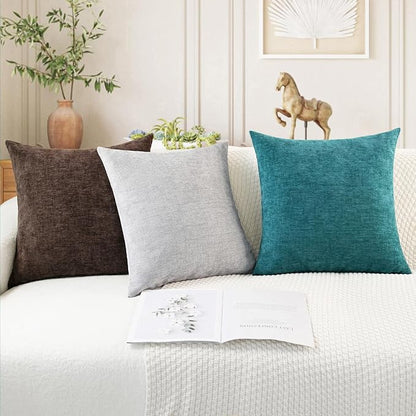 CaliTime Decorative Couch Throw Pillow Covers 18 X 18 Inches Teal | Pack of 2 - Image 5