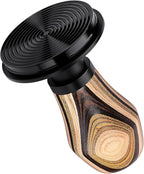 Normcore 58.5mm Espresso Coffee Tamper V4, Spring Loaded Tamper With Titanium PVD Coating Ripple Base, 15lb / 25lb / 30lbs Replacement Springs, Colorful Wood Handle