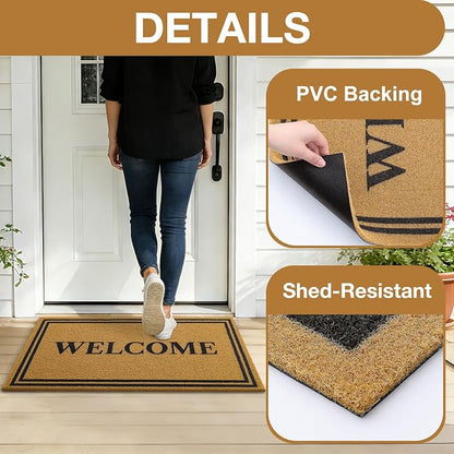 OLANLY Front Door Mat, Low Profile Doormat, Stain and Fade Resistant, - Image 4