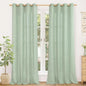 YoungsTex Sage Green Linen Curtains 90 Inches Long by YoungsTex