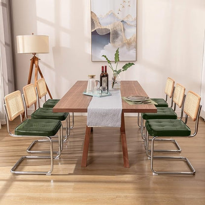 Zesthouse Natural Rattan Dining Chairs Set of 6, Modern Dining Room Chairs by Zesthouse